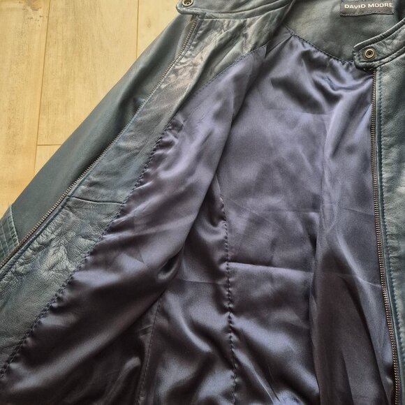 David Moore Leather Jacket - Picture 3 of 5